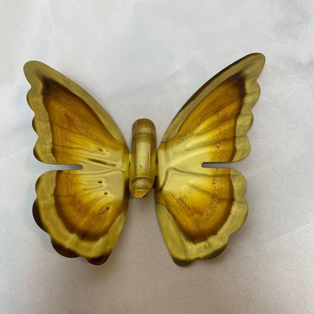Vintage Home Interiors Brass Butterflies Wall Decor